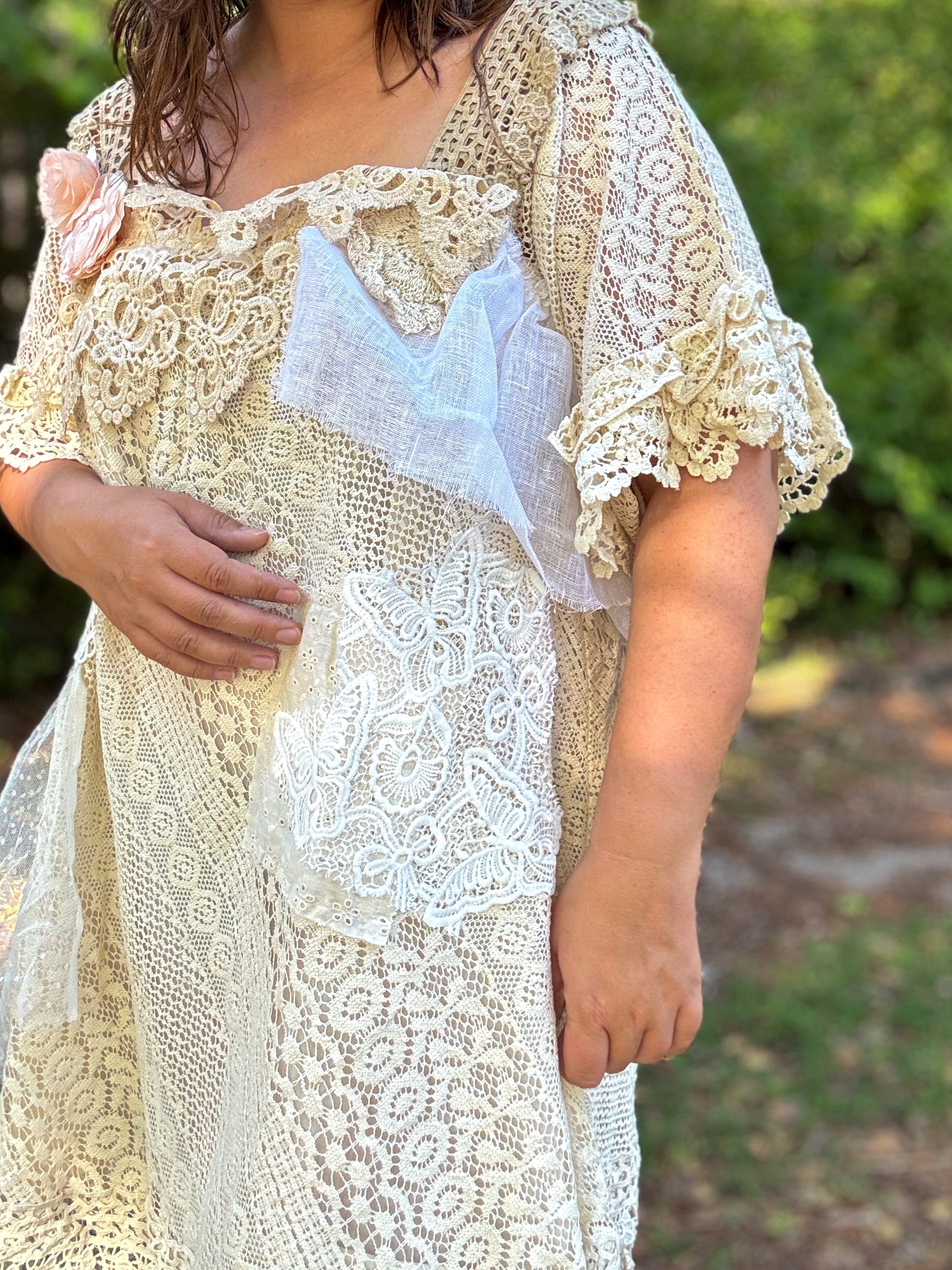 All the Lace Dress with 3/4 sleeves - Paper Lace – Blair's Boutique