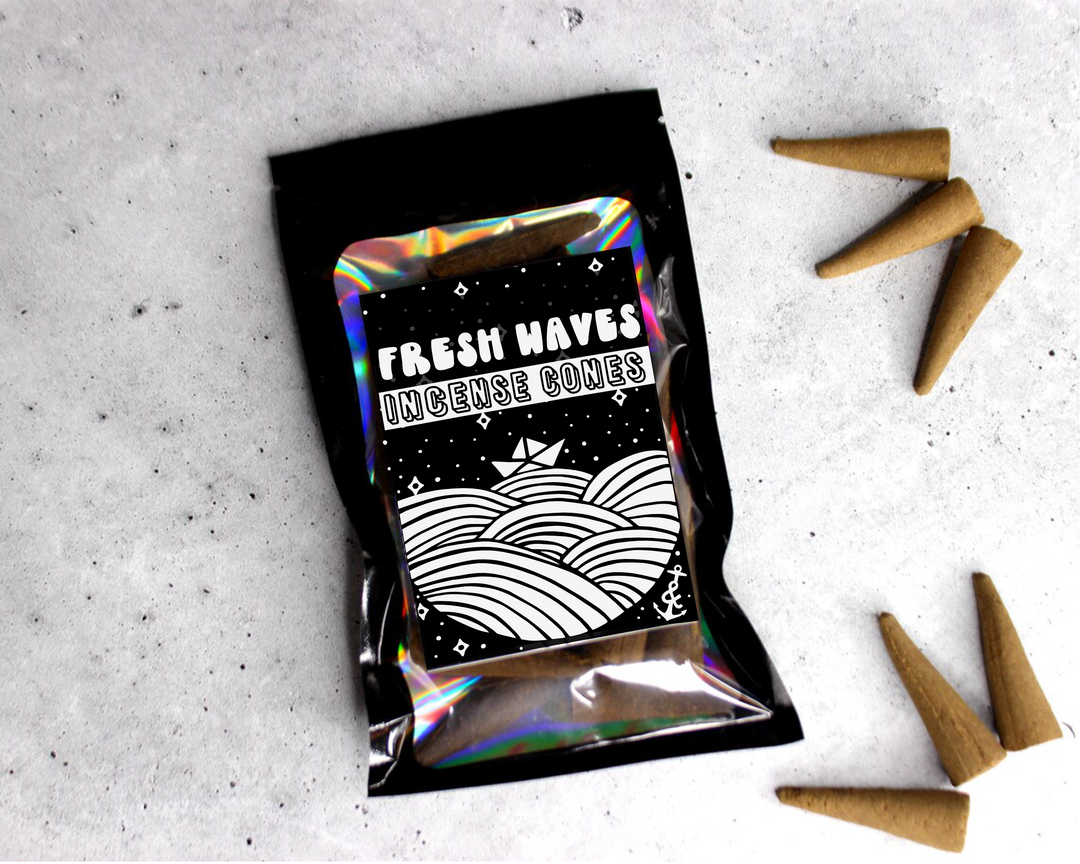 Fresh Waves Incense Cones | Hand poured | Extra Large