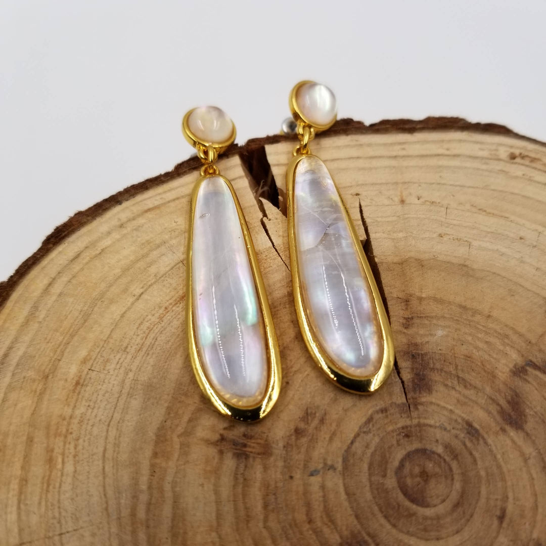 Ocean Abalone Shell Beach Holiday Earrings