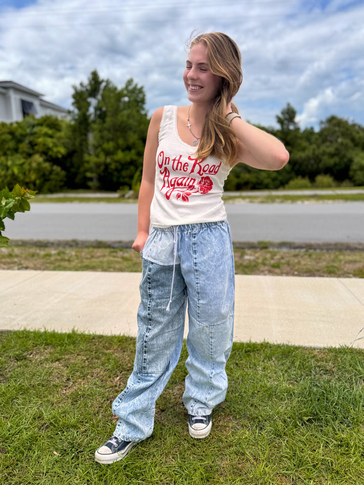 Denim Eco Pants - L