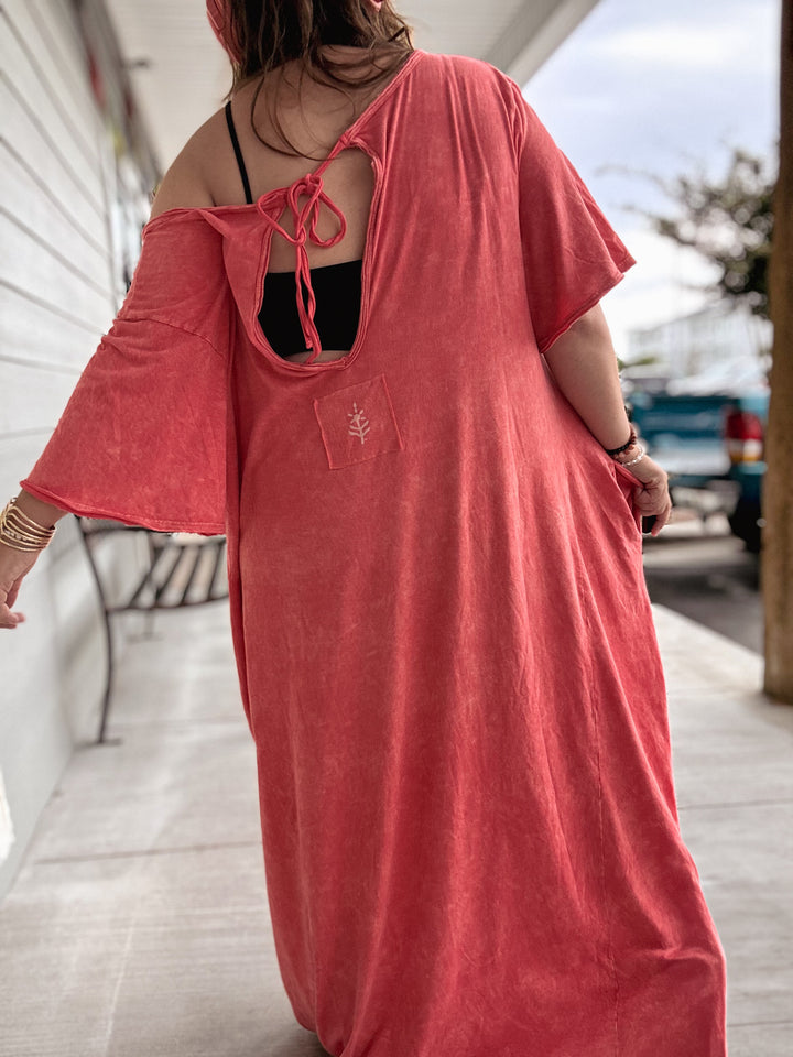 Dream Tee Dress - Coral - Kantha Bae