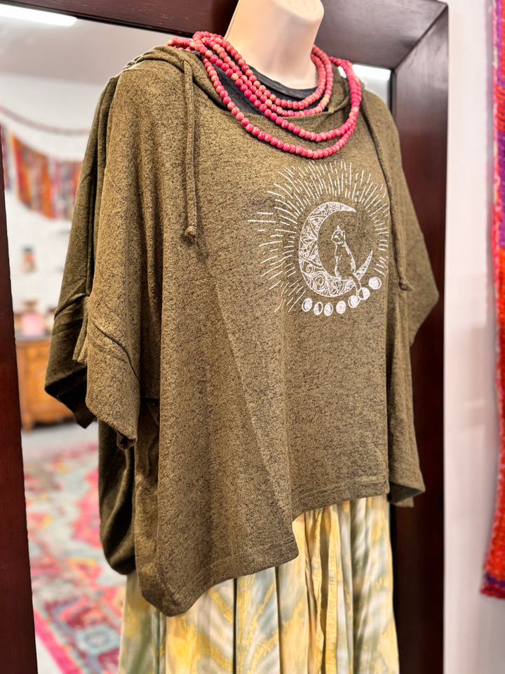 Lunar Cat Oversize Soft Sweater