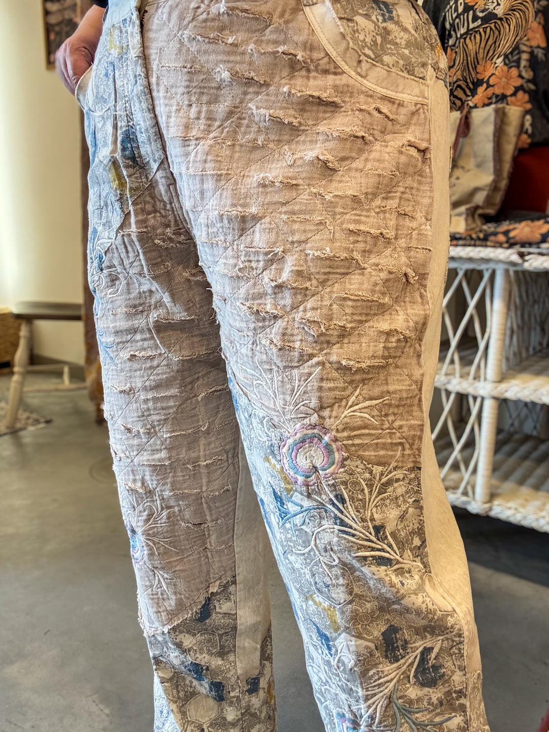 Patchwork Lilac Pants