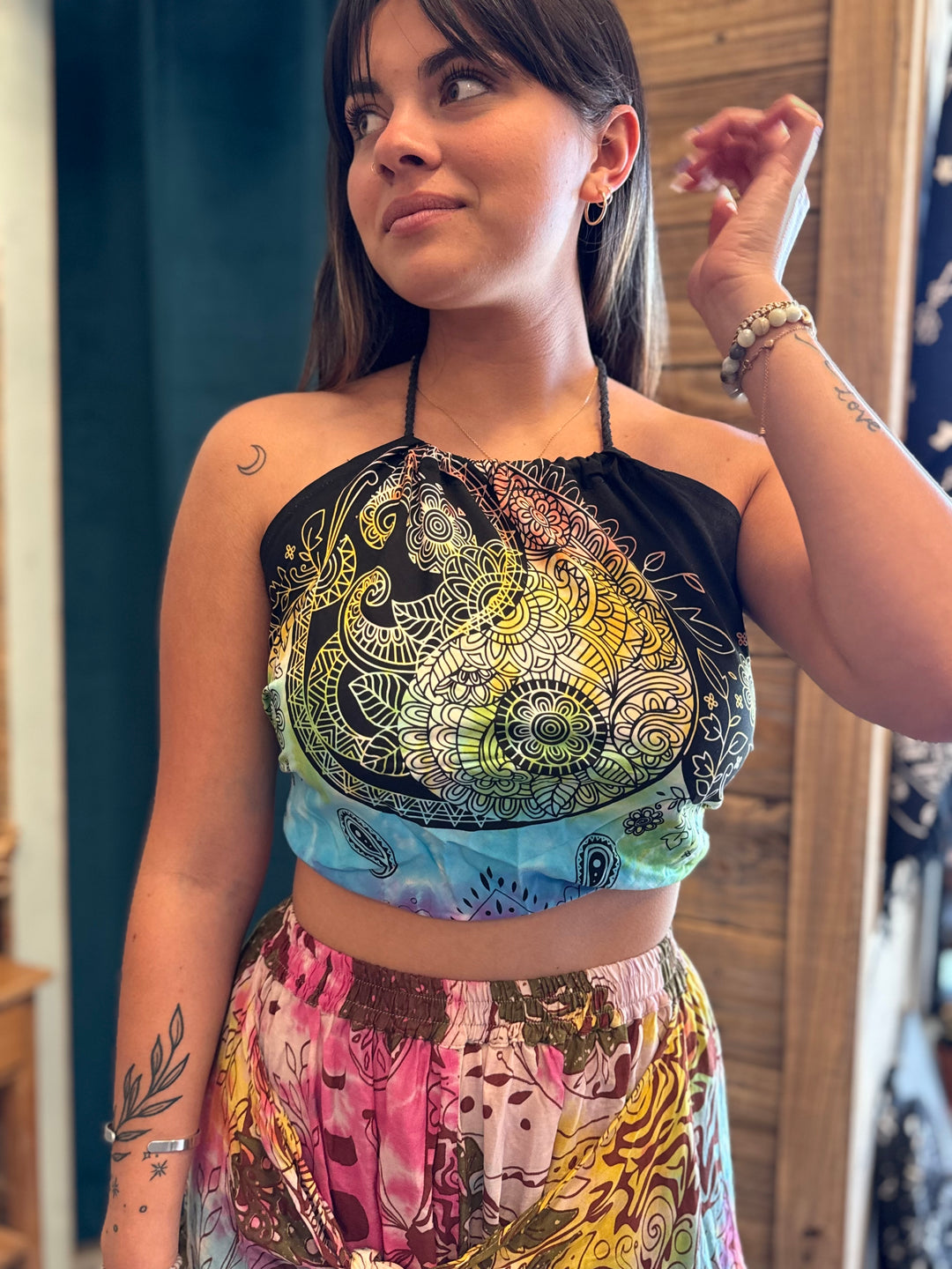 YingYang Mandala Halter Top