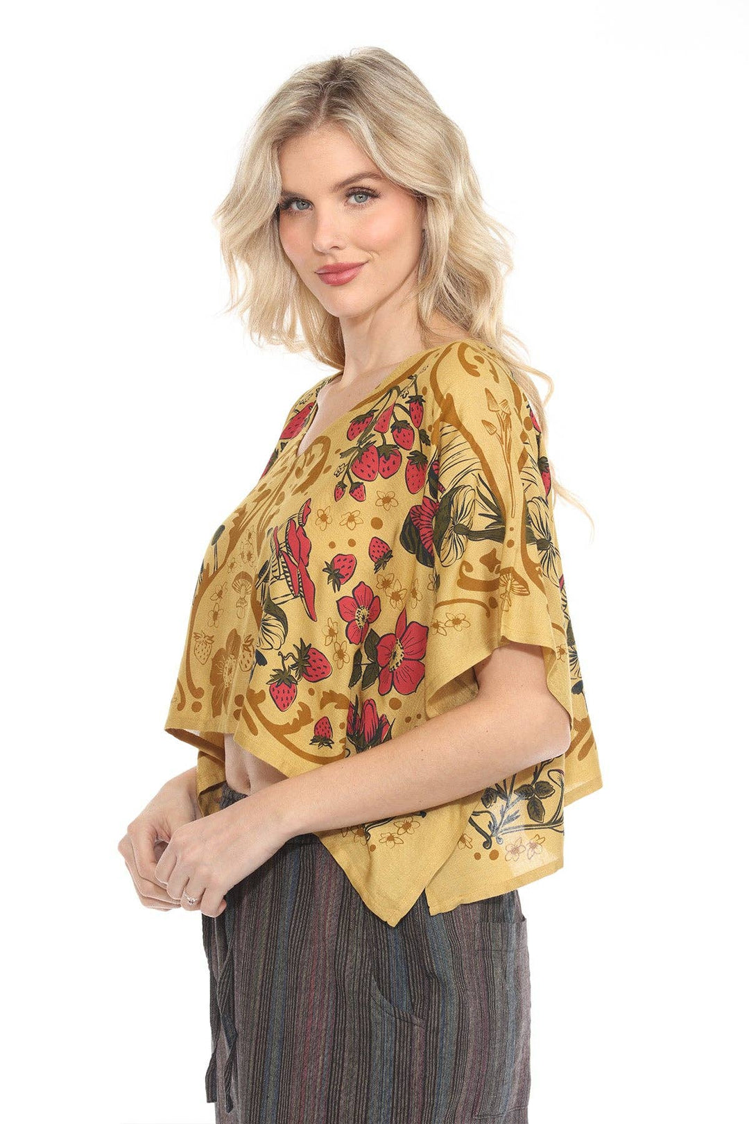 Strawberry Field Scarf Top