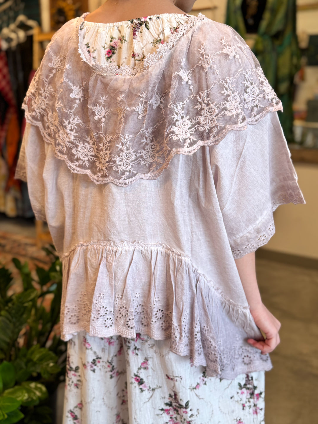 Lilac Draped Topper Jacket