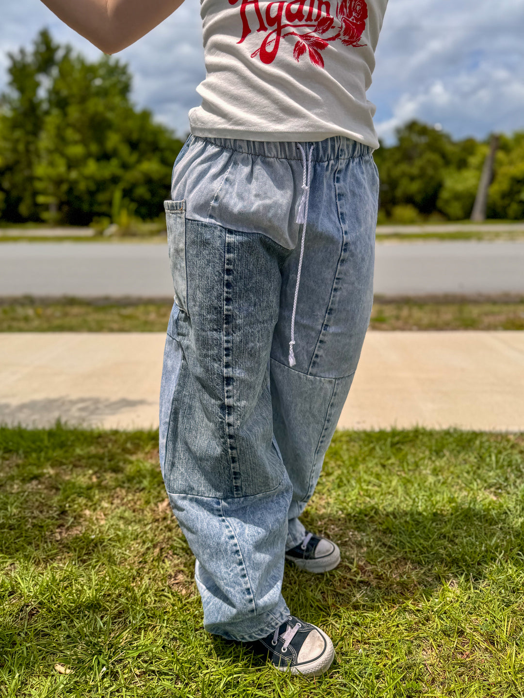 Denim Eco Pants - L