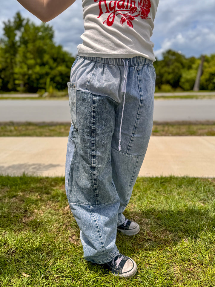 Denim Eco Pants - L