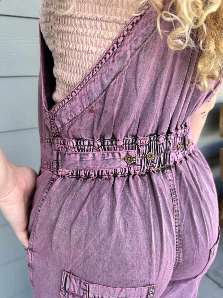 Plum Heart Patch Overalls - Paper Lace