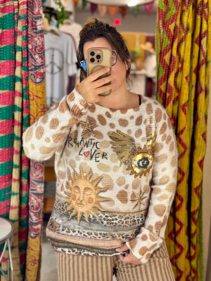 Cheetah “Romantic Lover” Sweater