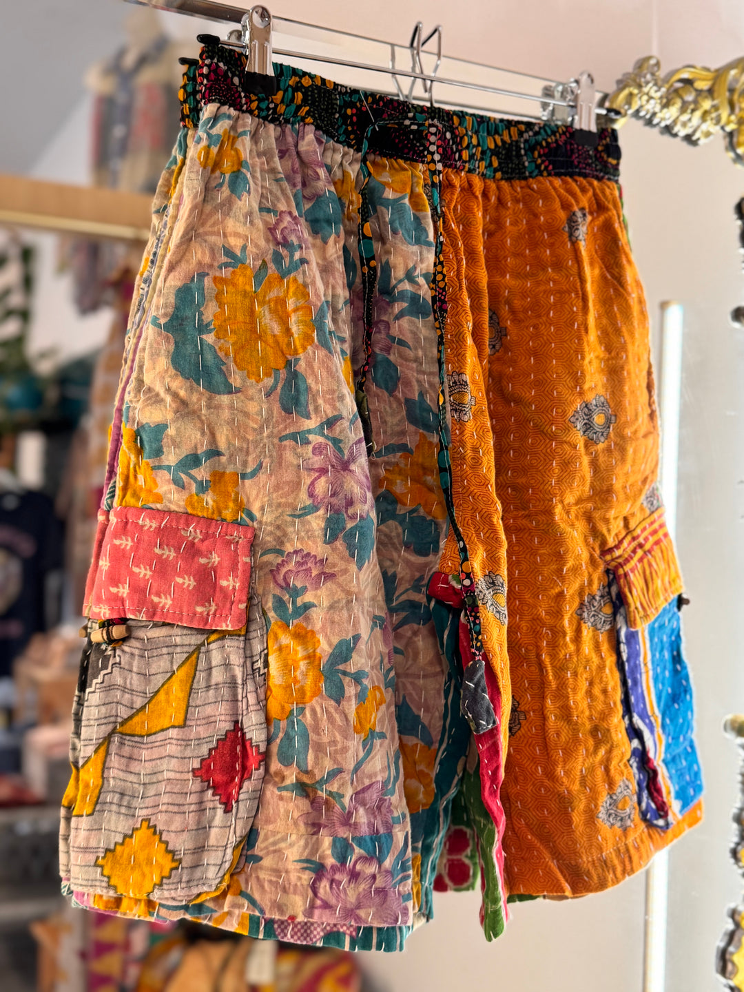 Kantha Shorts OOAK