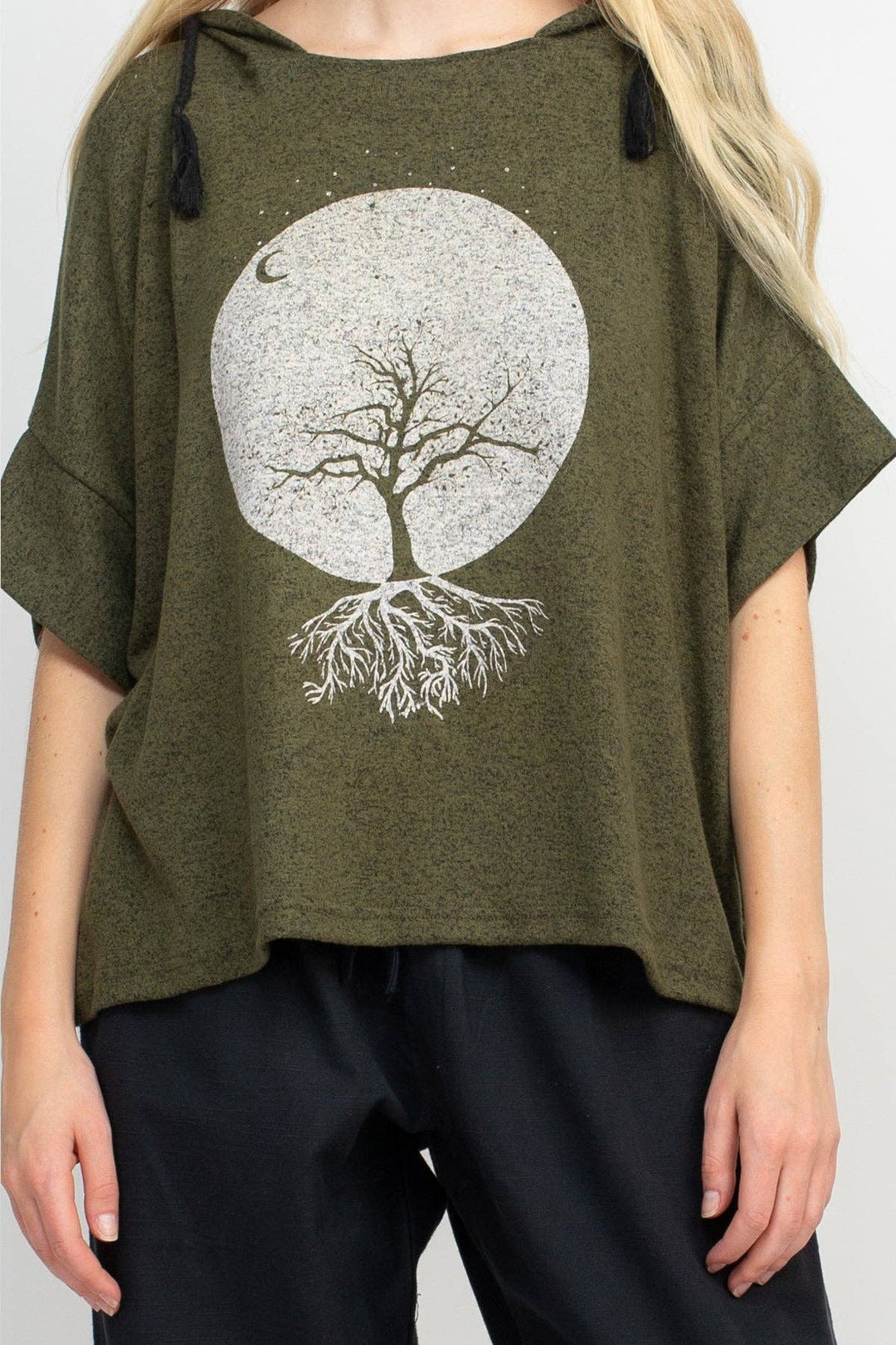 Lunar Tree of Life Oversize Soft Sweater