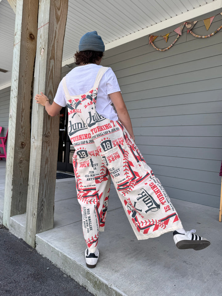 Vintage Sack Cotton Wide Leg Jumpsuit