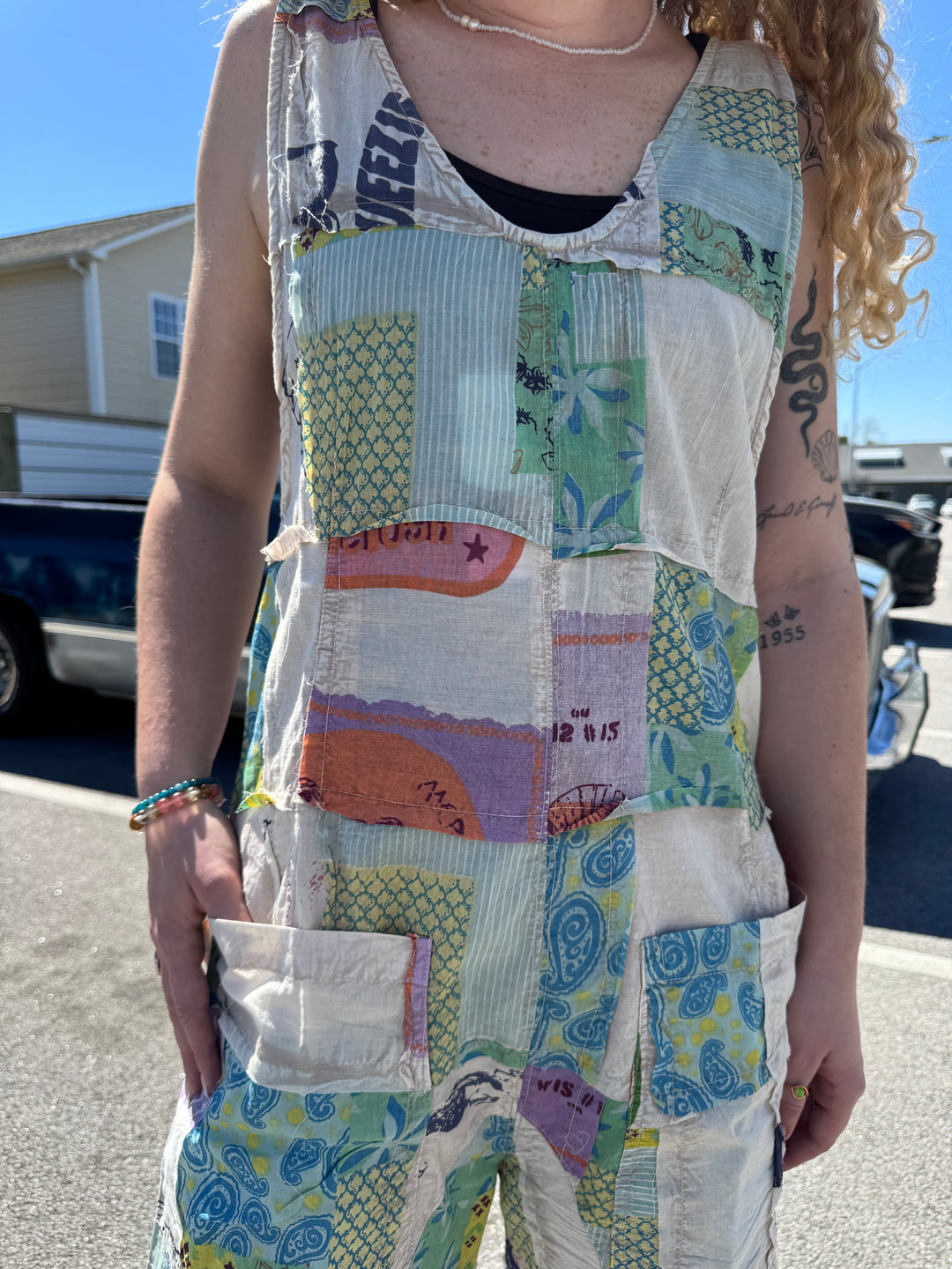 Seaside Patchwork Romper - Paper Lace