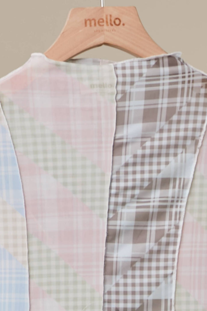 Checker Mix Mesh Top