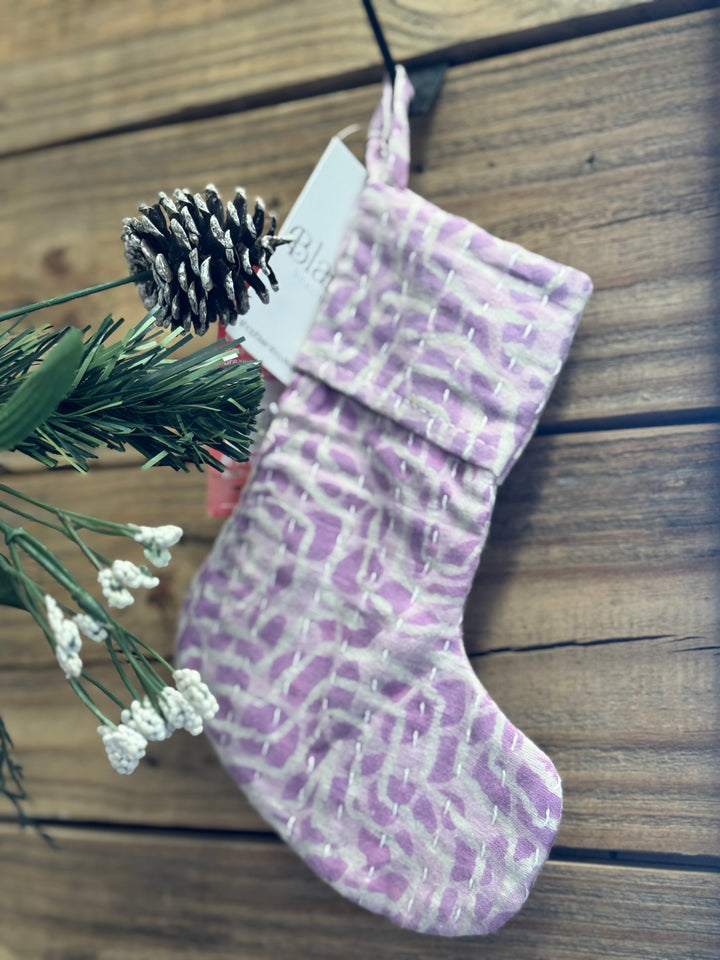 Mini Kantha Stocking