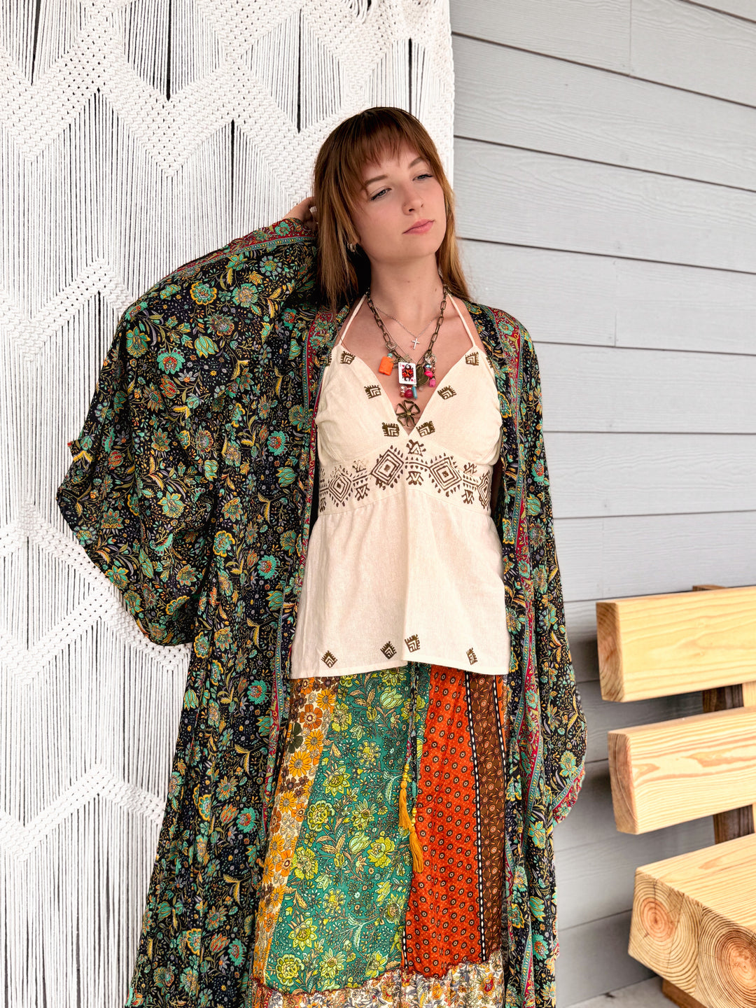 Reverie - Silk Long Maxi Kimono