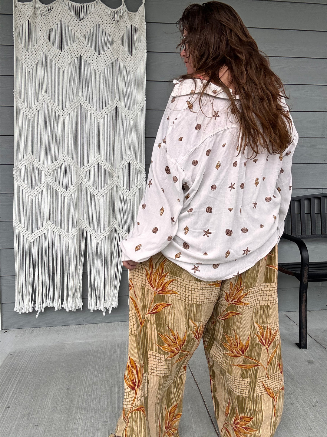 Neutral, Then Chartreuse - Duality Synergy Side Slit Pants OOAK