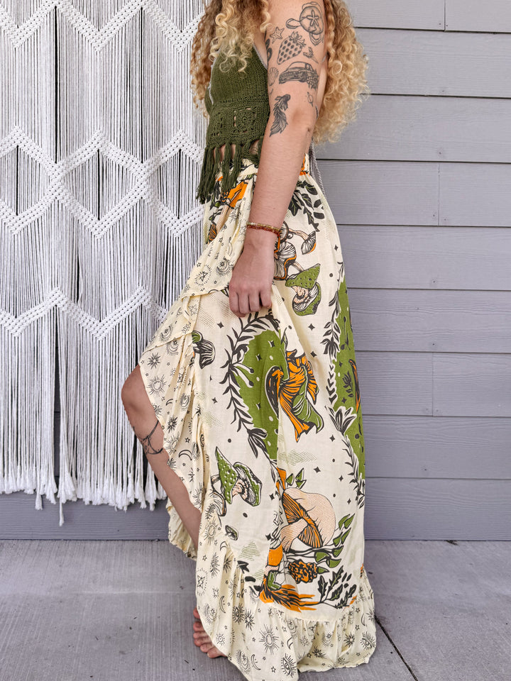 Mushroom Wrap Skirt