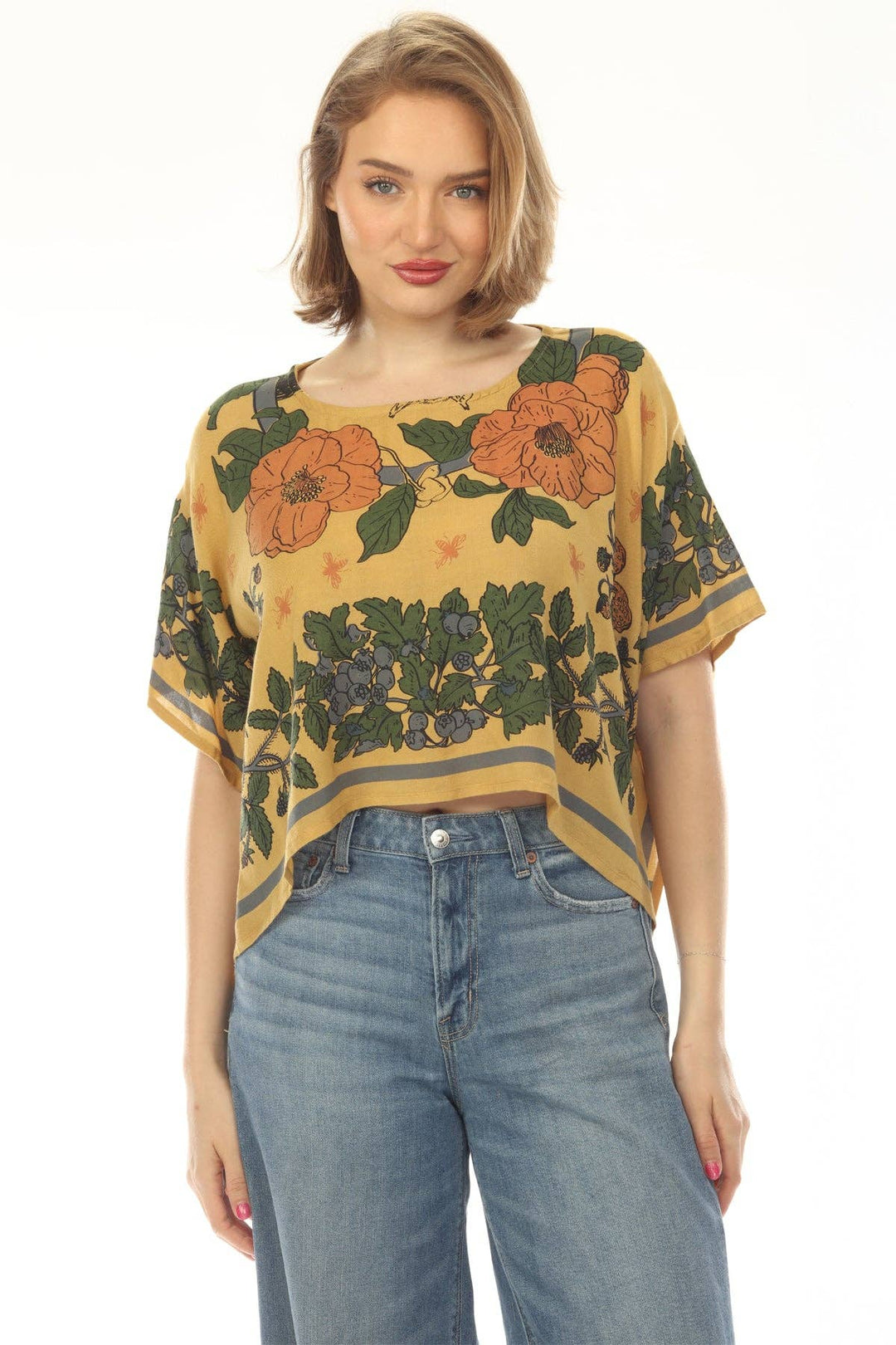 Cottage Garden Scarf Top