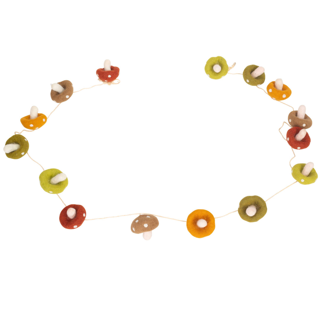 Felt Mushroom Garland
