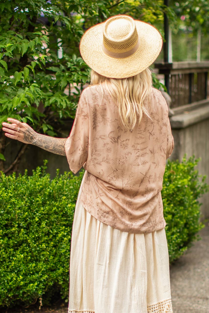 Map of My Heart Bohemian Tee Luxe Bamboo Tunic Shirt