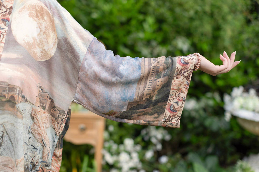 Imaginarium Matinée Duster Kimono w/ Moon mid-length