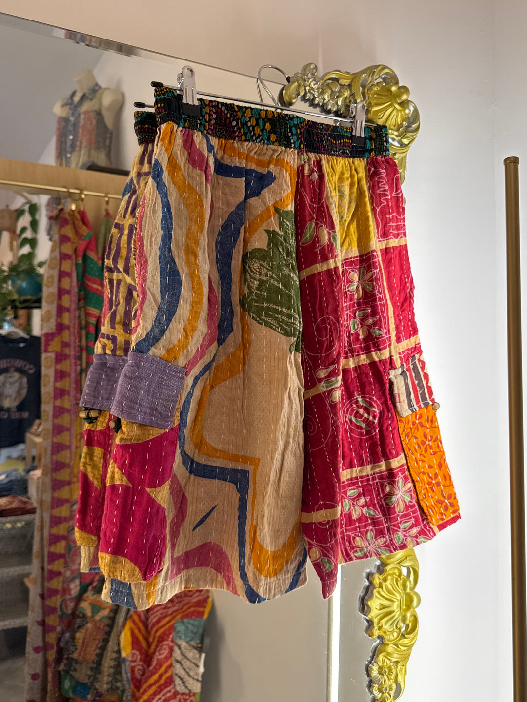 Kantha Shorts OOAK