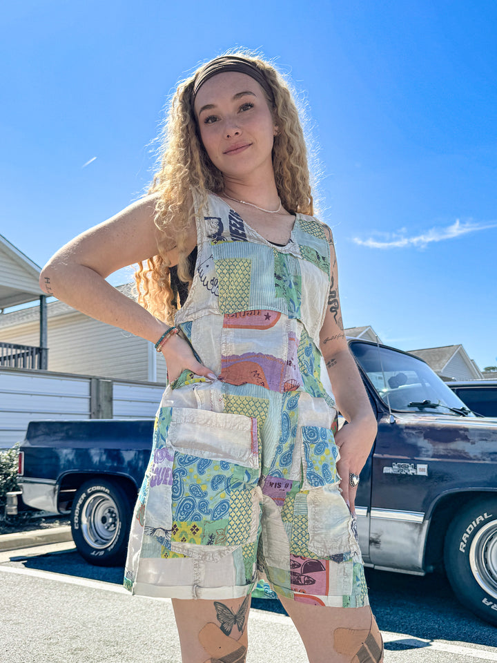 Seaside Patchwork Romper - Paper Lace