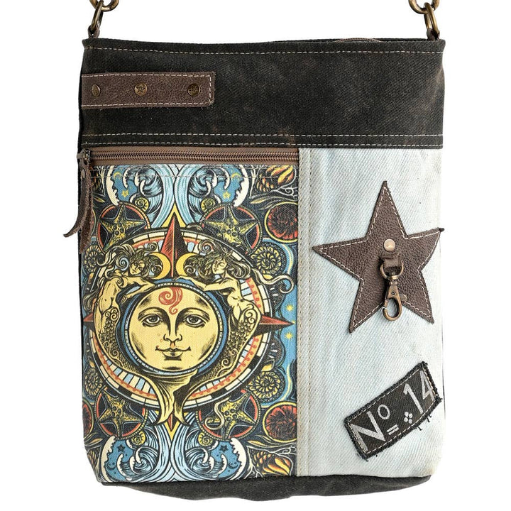 MERMAIDS W/SUN CROSSBODY BAG