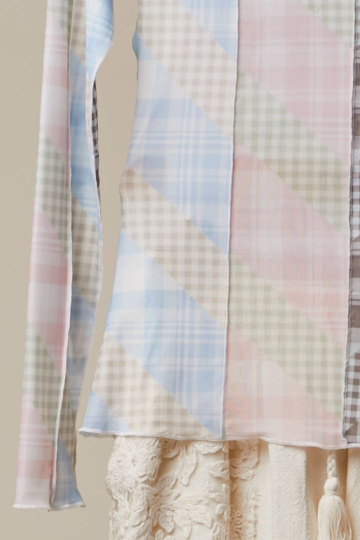 Checker Mix Mesh Top