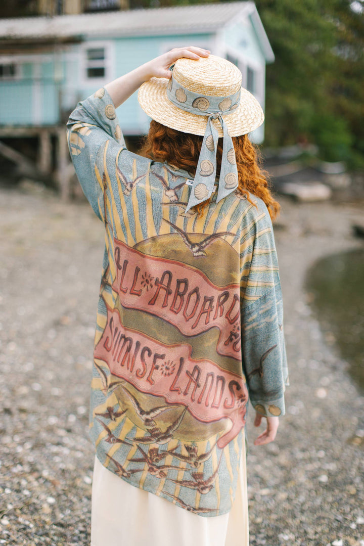 Sunrise Lands Matinée Duster Kimono