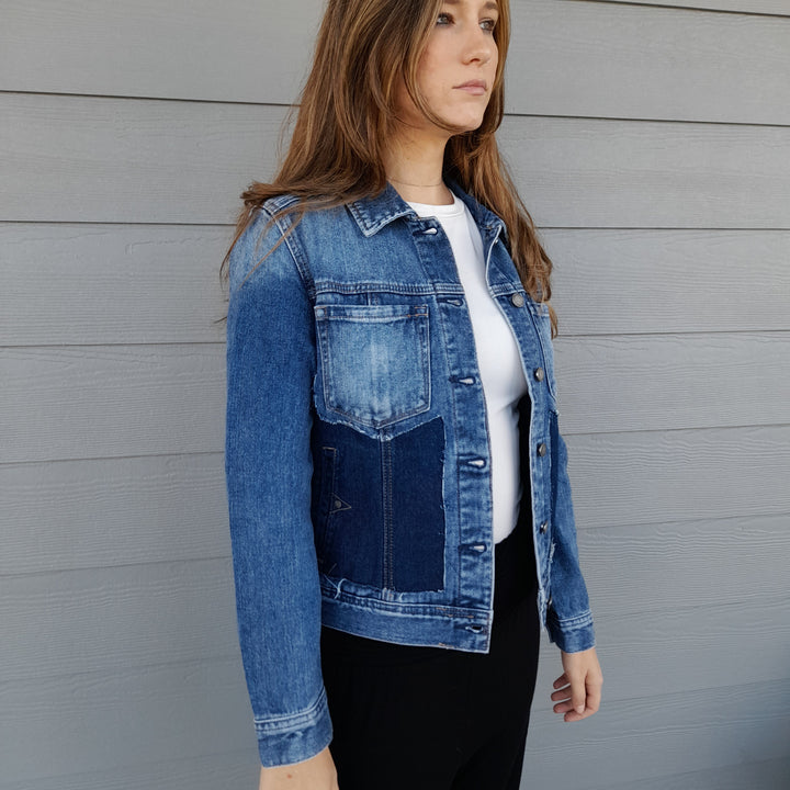 Cut Out Jean Jacket