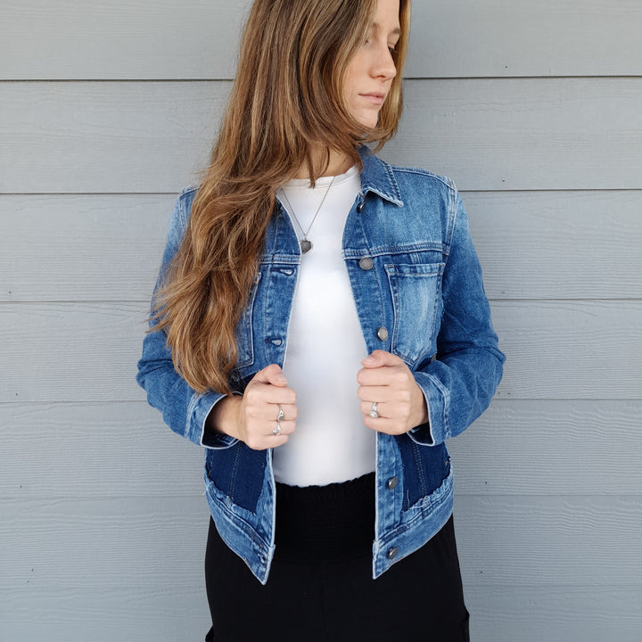 Cut Out Jean Jacket