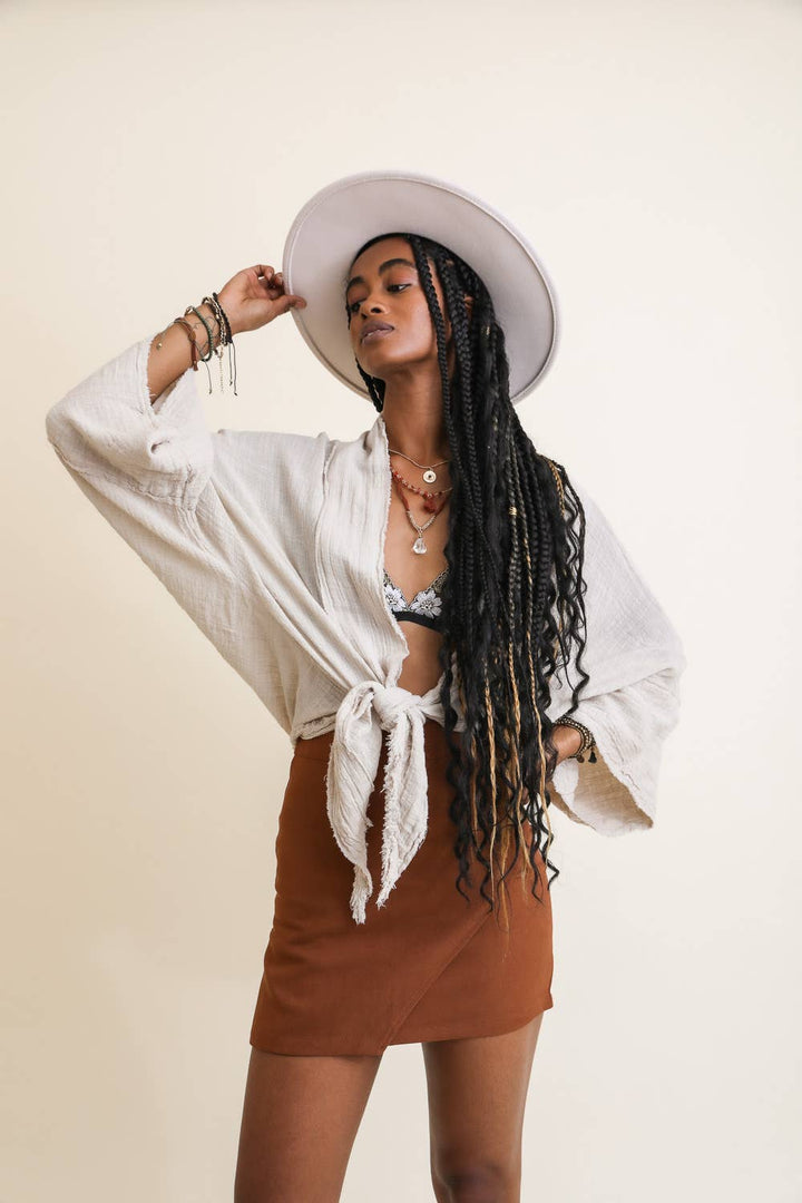 Boho Chic Gauze Wrap
