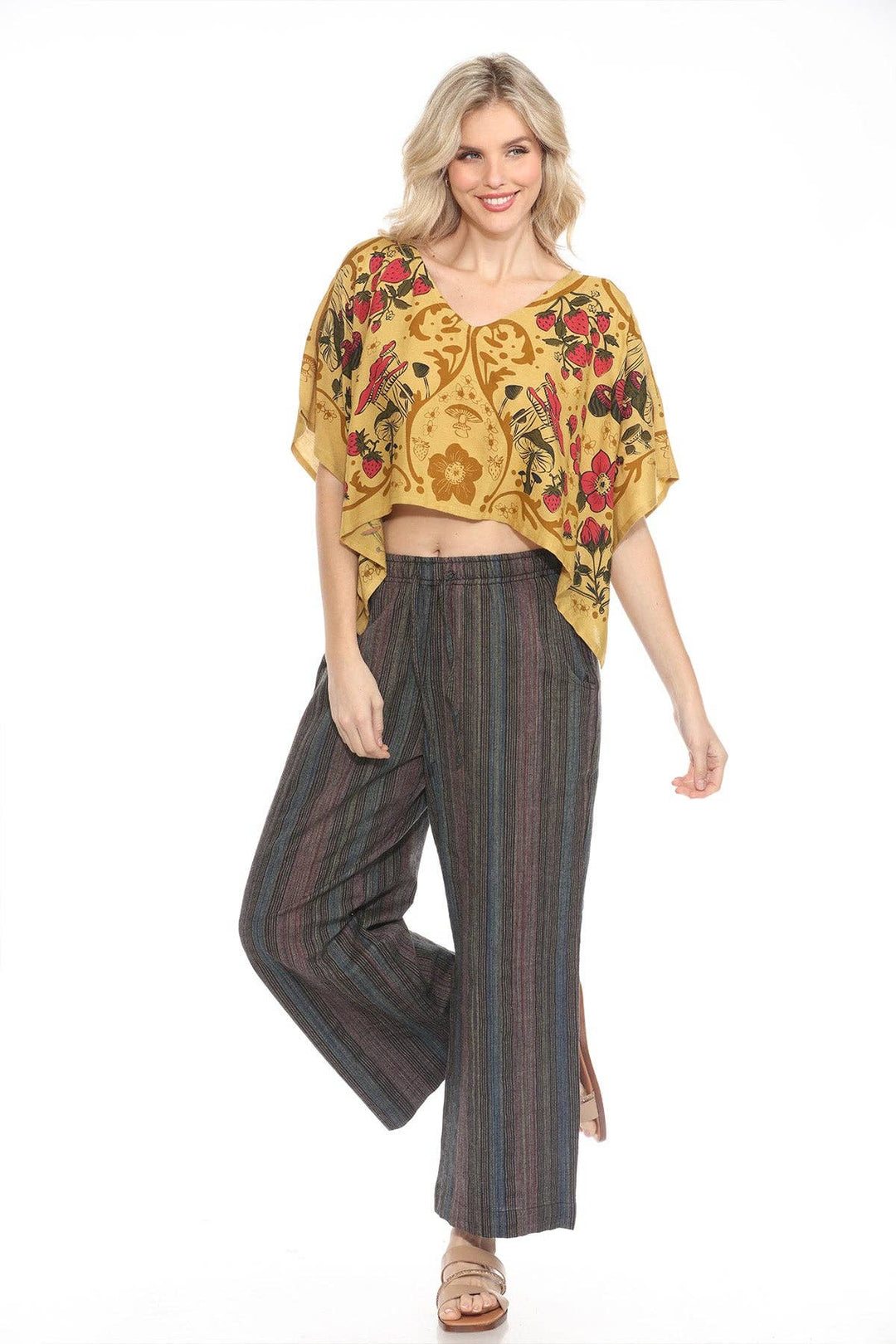 Strawberry Field Scarf Top