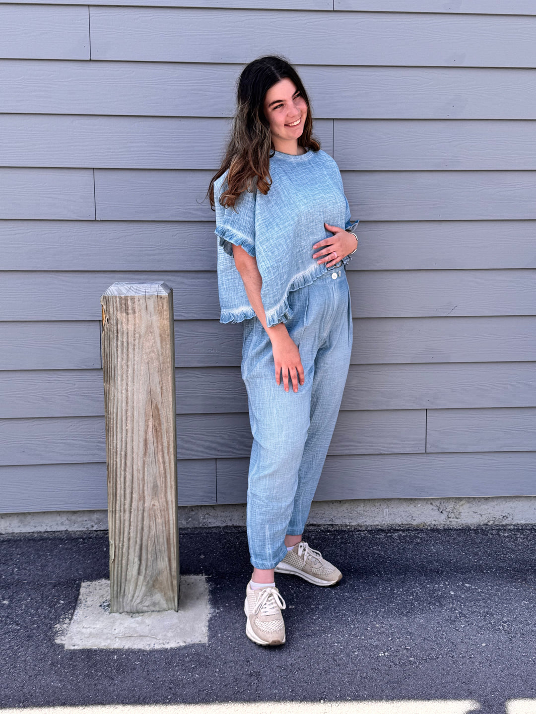 Gauze Trouser Pants