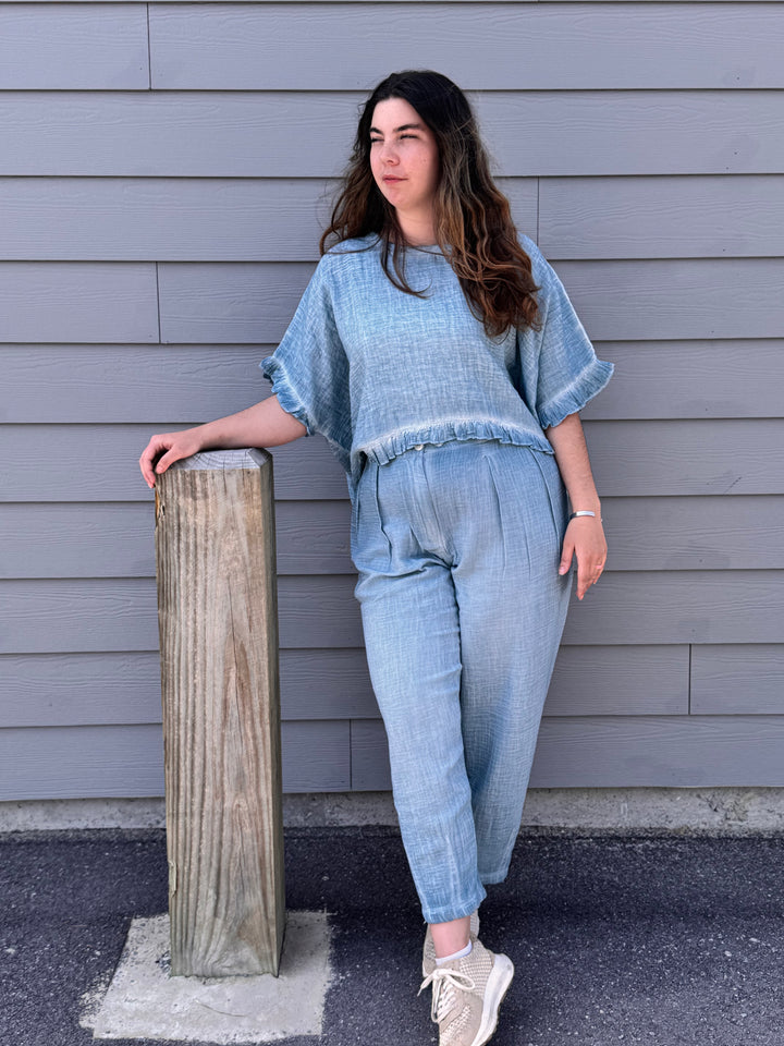Gauze Trouser Pants