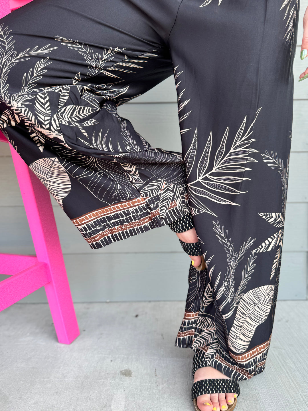 Leaf Printed Pants
