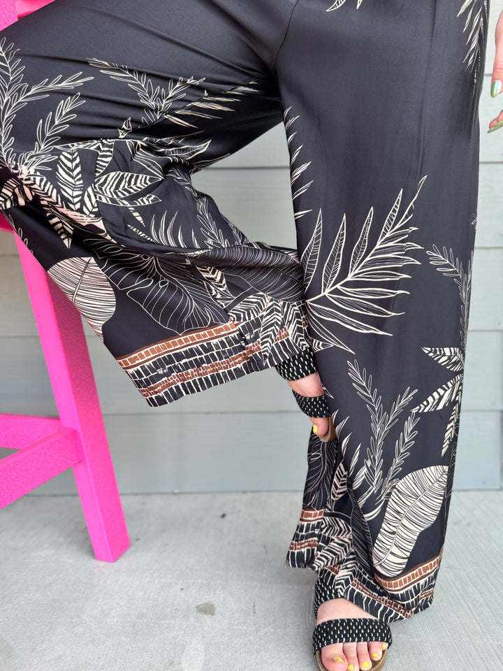 Leaf Printed Pants