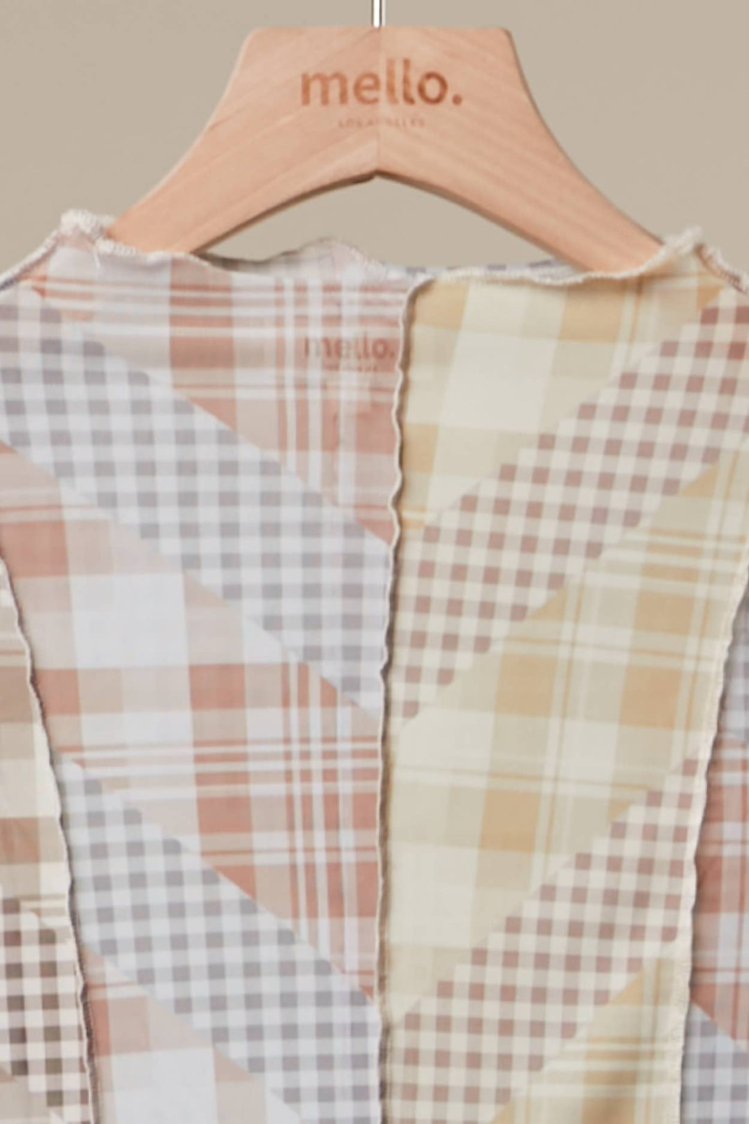 Checker Mix Mesh Top