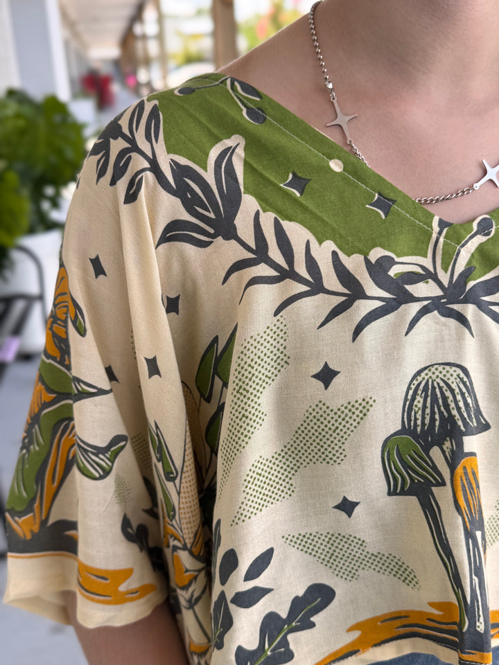 Mushroom Scarf Top