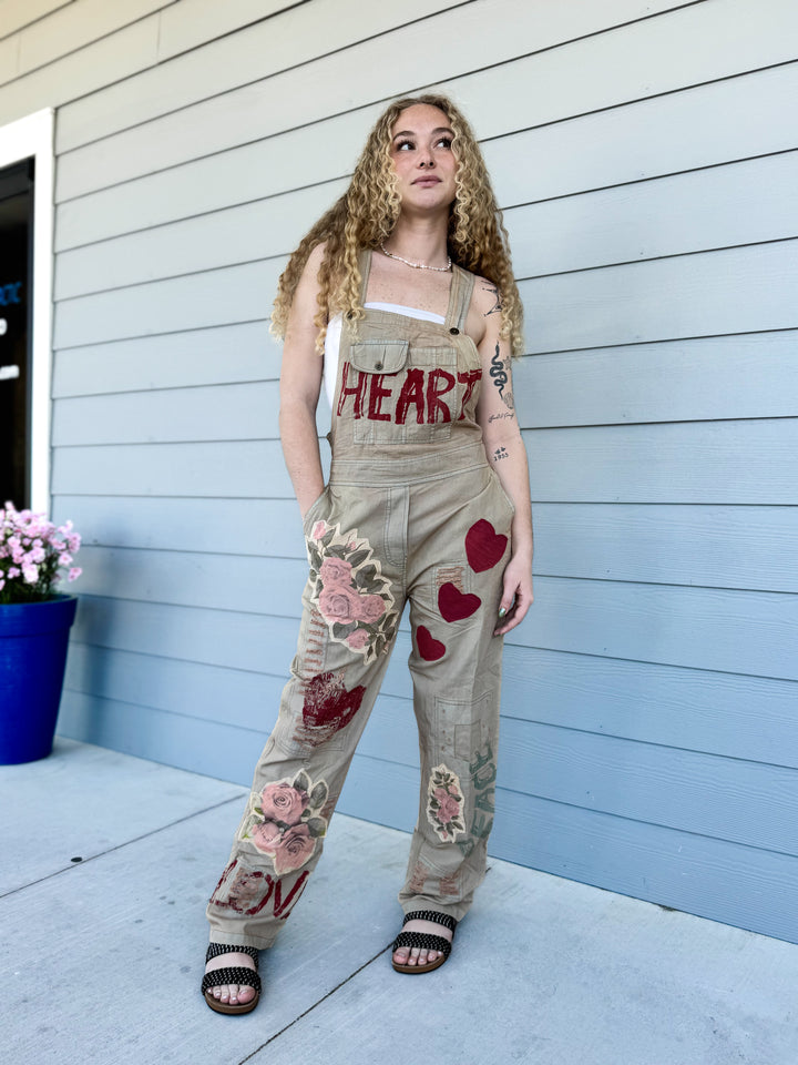 Teadye Hearted Overalls - Paper Lace