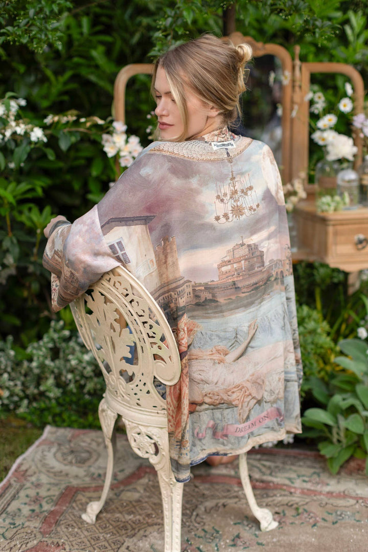 Imaginarium Matinée Duster Kimono w/ Moon mid-length