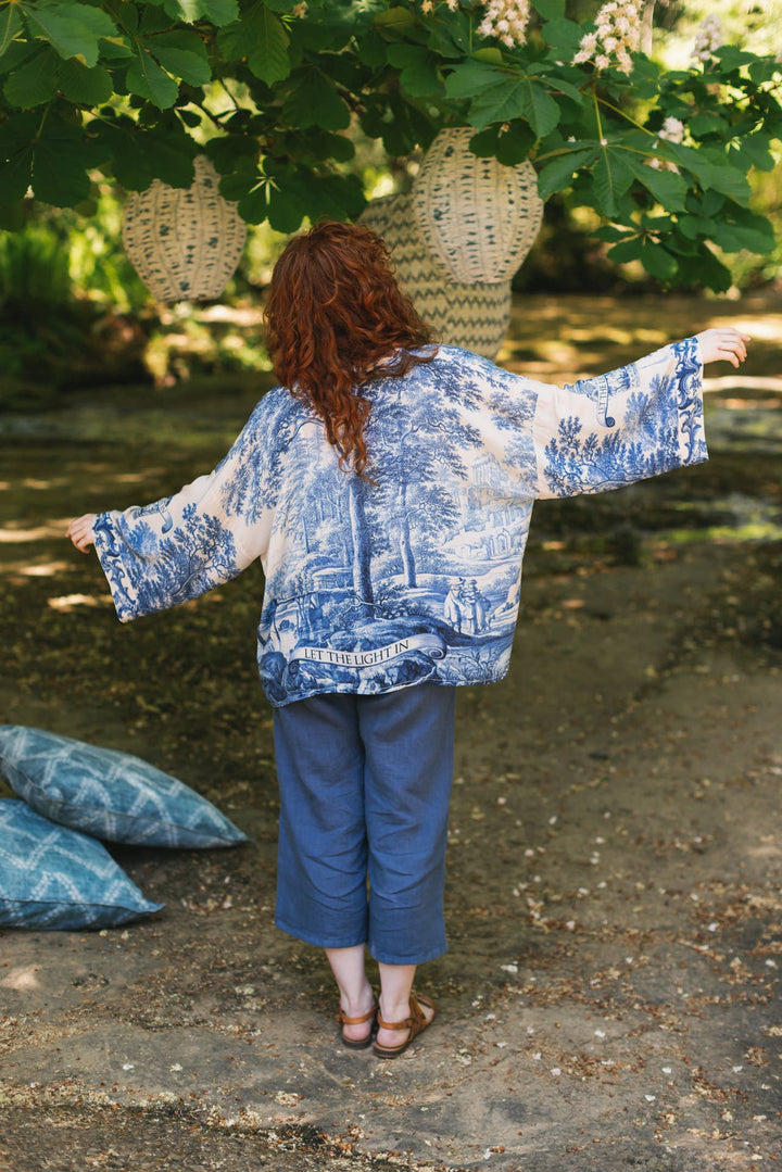 Let The Light In Pixie Duster Bamboo Cropped Kimono