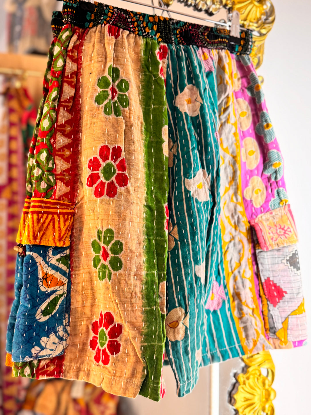 Kantha Shorts OOAK
