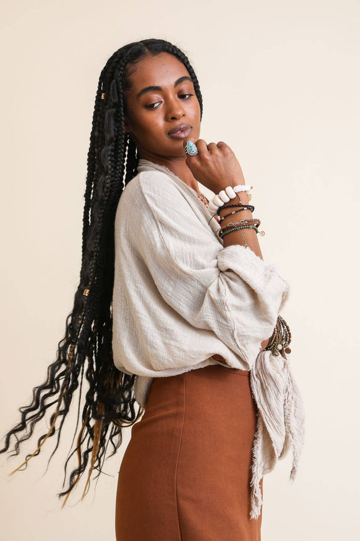 Boho Chic Gauze Wrap