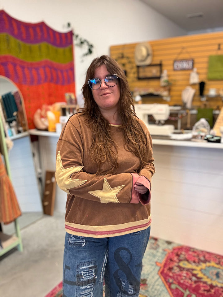 Vintage Star Patch Pullover