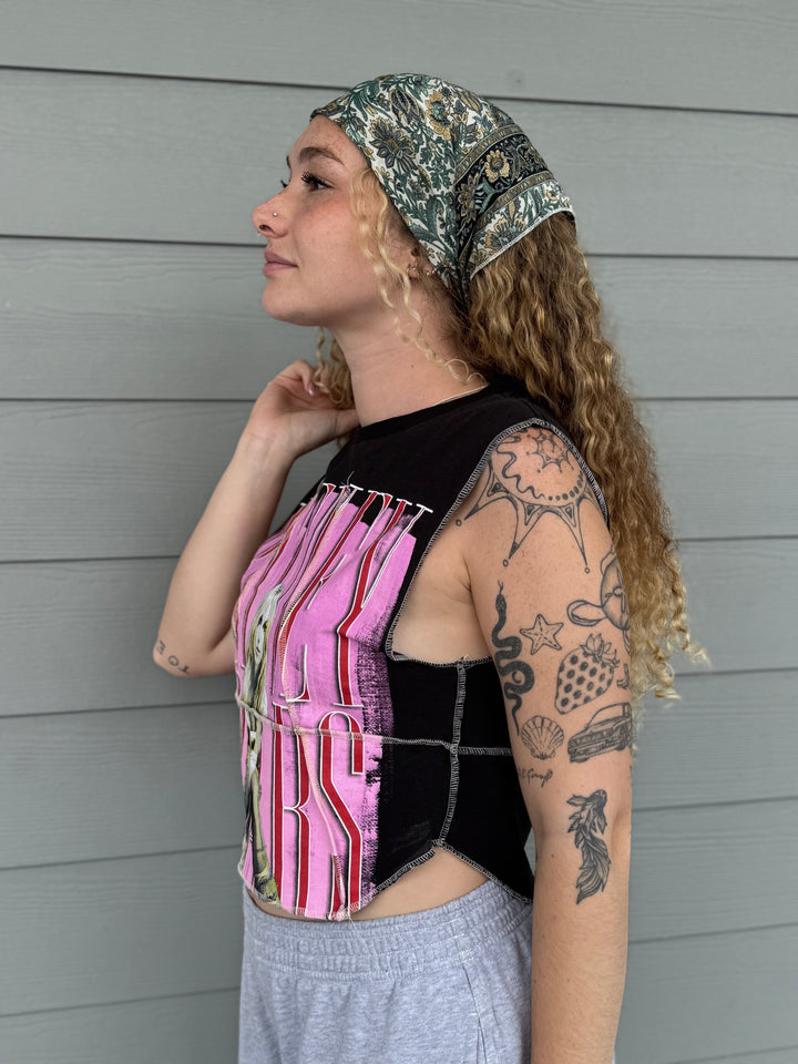 Britney Spears - Overlock Cropped Music Muscle Tee