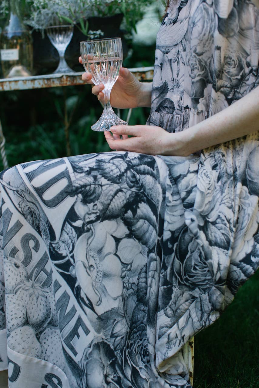 Peace Wine & Sunshine Bohéme Long Maxi Slip Dress Rosé Blush